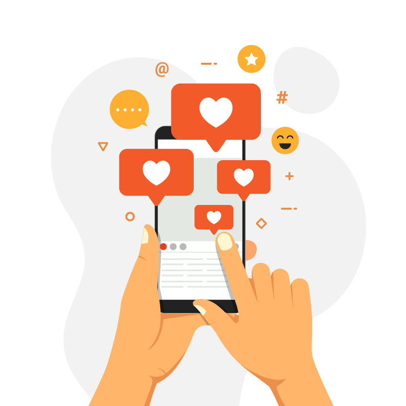 花瓣素材_社交媒体影响者的概念，显示人们带来喜欢和反应，以获得参与_168244494 [转换]-01.png